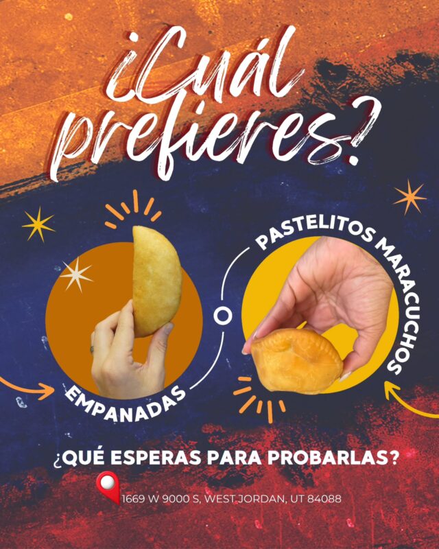 El debate definitivo de la gastronomía venezolana. 🇻🇪🔥

Hoy ponemos a prueba tus gustos. 

Por un lado, la empanada clásica, dorada y con la masa en su punto perfecto. 

Por el otro, el pastelito maracucho, súper crujiente y lleno de sabor tradicional.

​¿De qué lado estás hoy? 

Vota en los comentarios:

🥟 Team Empanadas
🟡 Team Pastelitos

​Resuelve el antojo directamente en nuestra sede.

📍 1669 W 9000 S, West Jordan, UT 84088

#VBurgerUtah #WestJordanEats #ComidaVenezolanaUtah #EmpanadasVenezolanas #pastelitosmaracuchos