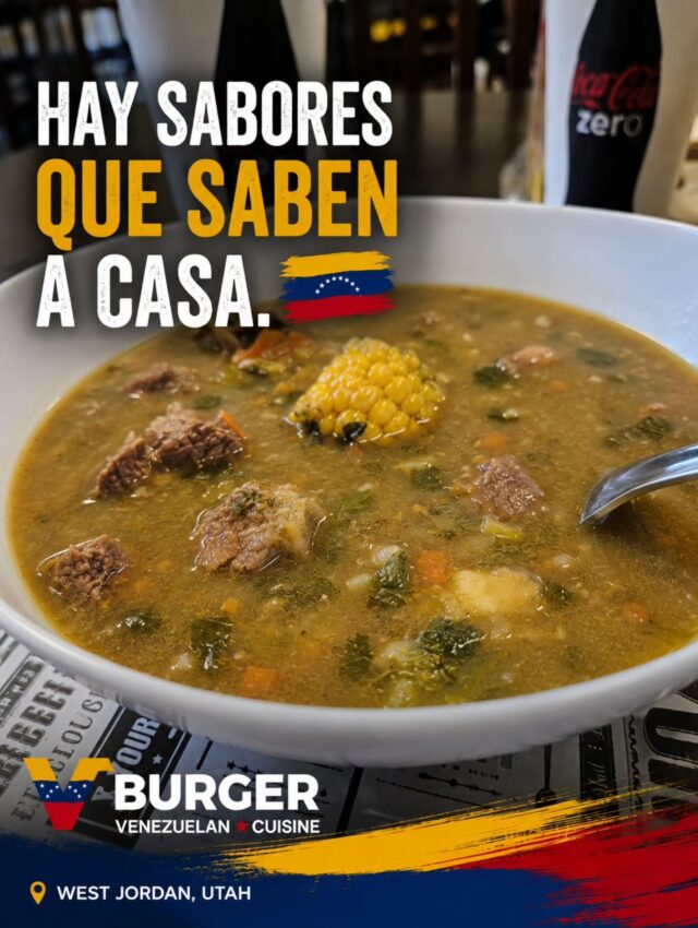 Hay sabores que saben a casa” 🇻🇪

Hay sabores que no necesitan presentación.

Solo una cucharada para llevarte de vuelta a casa. ❤️

En V Burger queremos que cada plato tenga ese sabor que nos recuerda a Venezuela: a familia, a cocina casera y a esos momentos alrededor de una mesa donde siempre había algo rico que compartir.

Porque aunque estemos lejos, hay sabores que nos mantienen cerca de nuestras raíces. 🇻🇪

📍 Si estás en West Jordan, Utah, ven a probar un pedacito de Venezuela con nosotros.

¿Qué comida venezolana te hace sentir como en casa?
Te leo en los comentarios. 👇

📌 Guárdalo para tu próxima visita y compártelo con ese venezolano que extraña los sabores de casa.

#VburgerUtah #VenezuelanFood #ComidaVenezolana #WestJordan #WestJordanUtah
